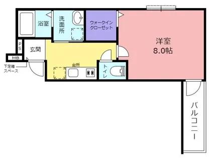 フジパレス鴻池新田2番館【1階】の間取り