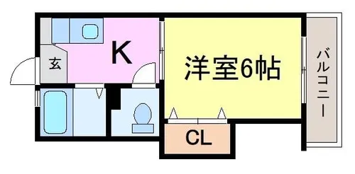 ケープマンション【3階】の間取り
