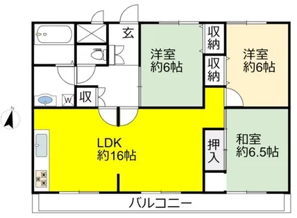 レジデンス奥屋敷【2階】の間取り