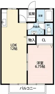 愛知県岡崎市中島町字遂分【アパート】の間取り