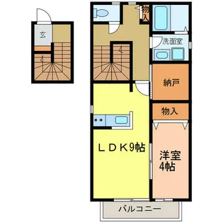三日市ユタカホーム【201号室】の間取り