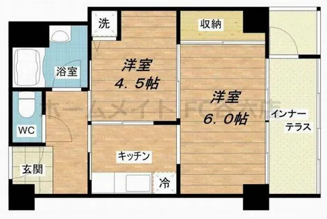 堀江テラス【9階】の間取り