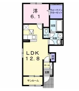 アルメールA【101号室】の間取り