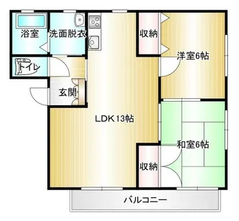 バリュージュ【A101号室】の間取り