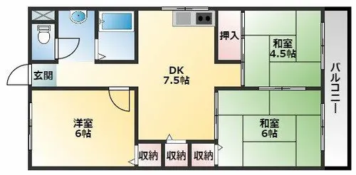 カサグレープ【2階】の間取り