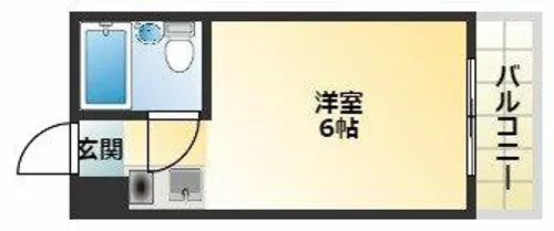 シティパレス21駒川中野【1階】の間取り