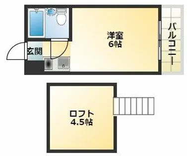 シティパレス21駒川中野【3階】の間取り