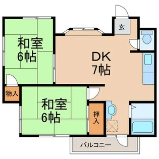 マミーコーポ【2階】の間取り