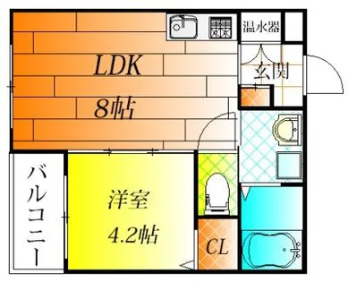 サンメゾン藤井寺【203号室】の間取り