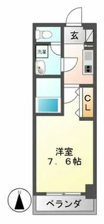 meLiV鶴舞【704号室】の間取り