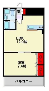 カレントⅠ【3階】の間取り
