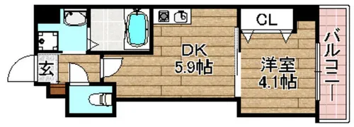 プレステージⅢ城北【3階】の間取り