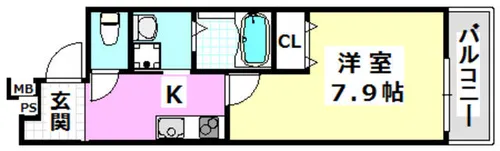 フジパレス阪急茨木南【2階】の間取り