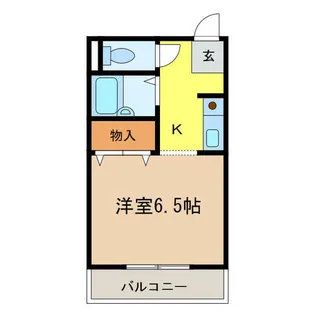 1Kの間取り画像