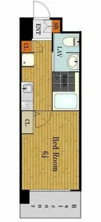 ブリリアント大阪西【6階】の間取り