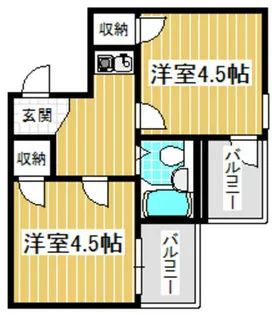 リーブル1番館【3階】の間取り