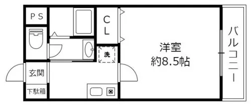 ドーミトゥリィ久野部 野洲市久野部【2階】の間取り