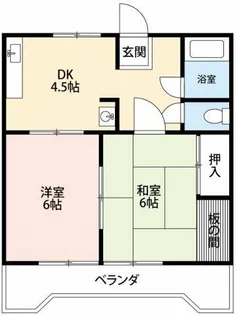 コーポ牧野【205号室】の間取り
