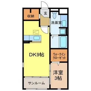 コンフォートA【1階】の間取り
