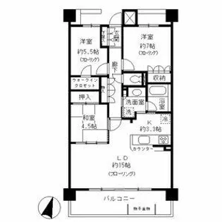 東山公園レジデンス【6階】の間取り