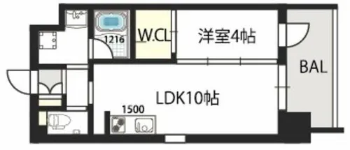 グランドゥーエ永和駅前【8階】の間取り