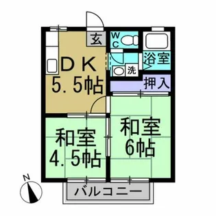 ゾンネハイムI号棟【2階】の間取り