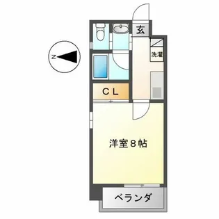 プライマル名古屋吹上【9階】の間取り
