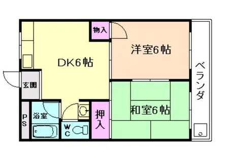 村田コーポラス【2階】の間取り