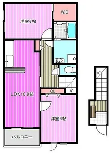 コート アプルーバル ネオⅡ【2階】の間取り