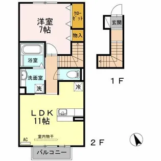 エスペランサ ESPERANZA【2階】の間取り
