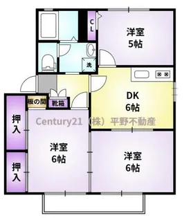コモンシティー高良内【2階】の間取り