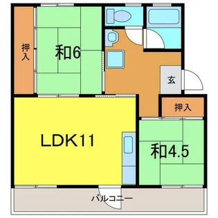 ルナルーチェ前浜【3階】の間取り