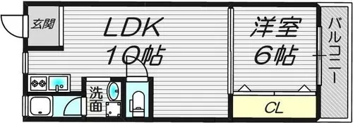 LEGAL守口【4階】の間取り