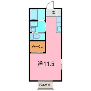 サンライズB【21号室】の間取り