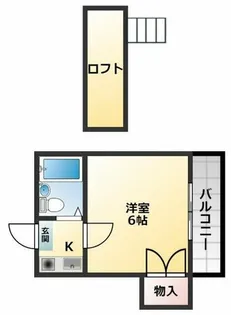 ロイヤルハイツまつい2【2階】の間取り