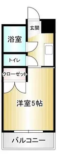 FLAT5 仲上【24号室】の間取り