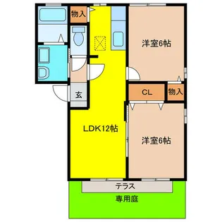 マイルストンFUSO【1階】の間取り