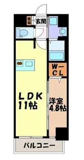 プレサンスTHE高岳【4階】の間取り