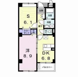 サンフィオーレ【1階】の間取り