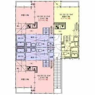 casa felice長田【2階】の間取り