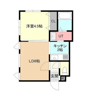 セリシール琴似【201号室】の間取り