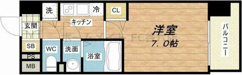 セイワパレス玉造上町台【5階】の間取り