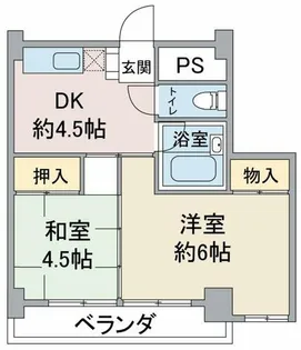 山の手荘【3階】の間取り
