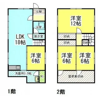 北海道滝川市扇町2丁目【一戸建】の間取り
