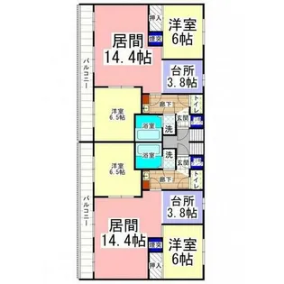 駒場ハイツ【3-1号室】の間取り