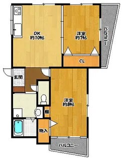 さくらマンション【203号室】の間取り