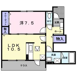 ユキ・シンクラ【0102号室】の間取り