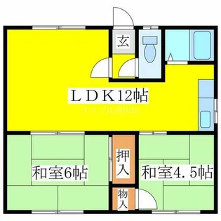 NORTH FIELD壱番館【1階】の間取り