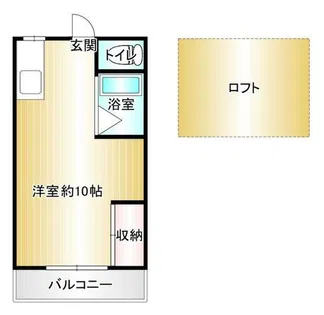シティーベールニュー飯塚【2階】の間取り