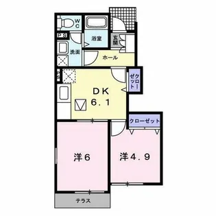 エンジェルベル杉A【1階】の間取り